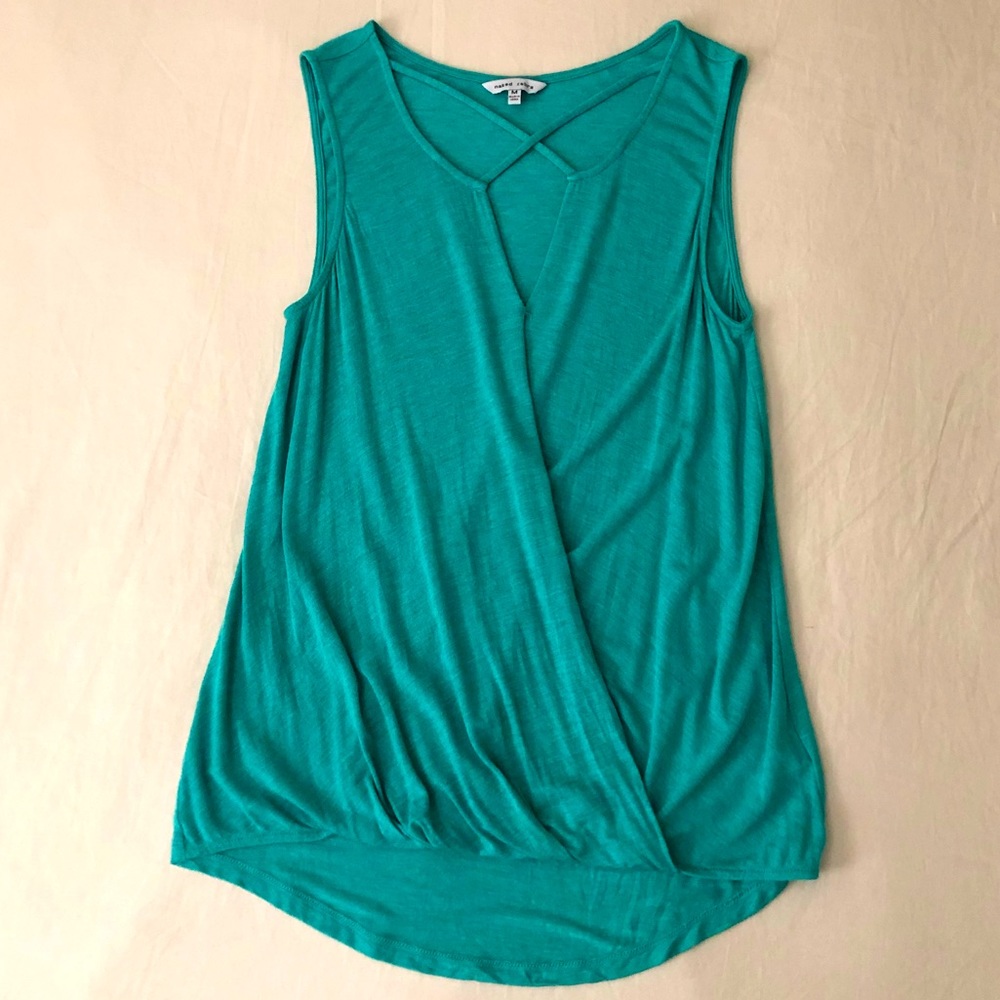 Naked Zebra Sleeveless Wrap Top
